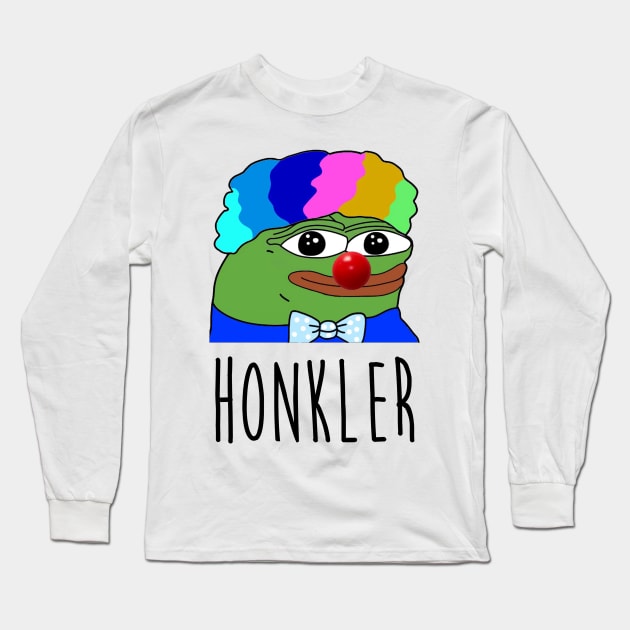 HONKLER - Supreme deity of Clown World - (Inverted Hair) Long Sleeve T-Shirt by DrFrazani